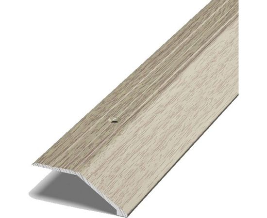 Порог разноуровневый алюминиевый (45 мм; 0.9 м; декоративный; дуб беленый) Лука 00000002662 