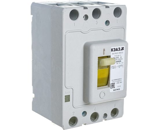 Автоматический выключатель КЭАЗ ВА57Ф35-340010-200А-2000-400AC-УХЛ3-КЭАЗ 109314 