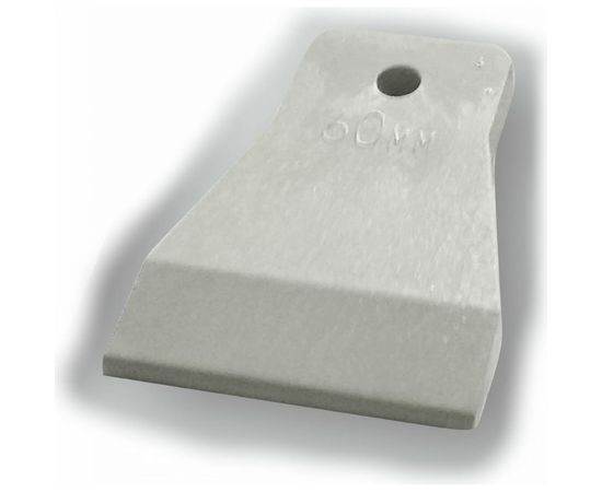 Шпатель DECOR резиновый 60 мм, эластичная резина 3080079 