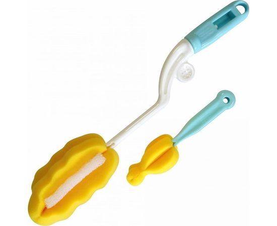 Набор губок-ершиков для мытья бутылочек и соски МУЛЬТИДОМ 2 шт. 2 цвета VL90-130 