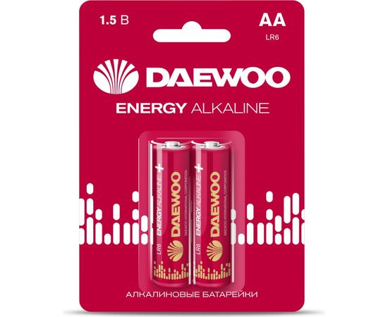 Алкалиновая батарейка DAEWOO LR 6 ENERGY Alkaline 2021 BL-2 5029750 