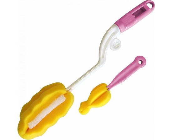 Набор губок-ершиков для мытья бутылочек и соски МУЛЬТИДОМ 2 шт. 2 цвета VL90-130 – изображение 2