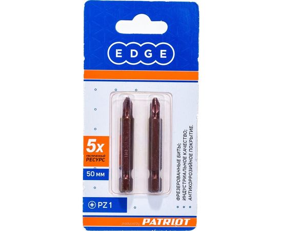 Бита (2 шт; PZ1; 50 мм) EDGE by PATRIOT 818010029 – изображение 2
