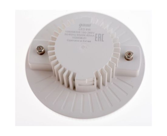 Лампа GAUSS GX53 8W 760lm 6500K LED 1/10/100 108008308 – изображение 2