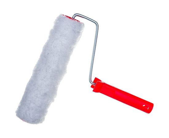 Малярный валик РемоКолор с рукояткой Меховой, ось 6мм, D48мм, 250мм, 04-2-002 – изображение 2