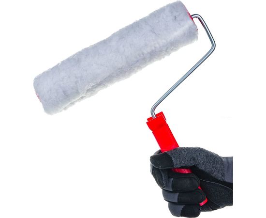 Малярный валик РемоКолор с рукояткой Меховой, ось 6мм, D48мм, 250мм, 04-2-002 – изображение 3