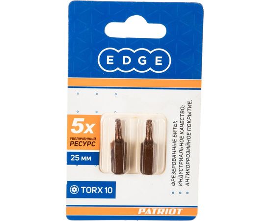 Бита (2 шт; T10; 25 мм) EDGE by PATRIOT 818010017 – изображение 3