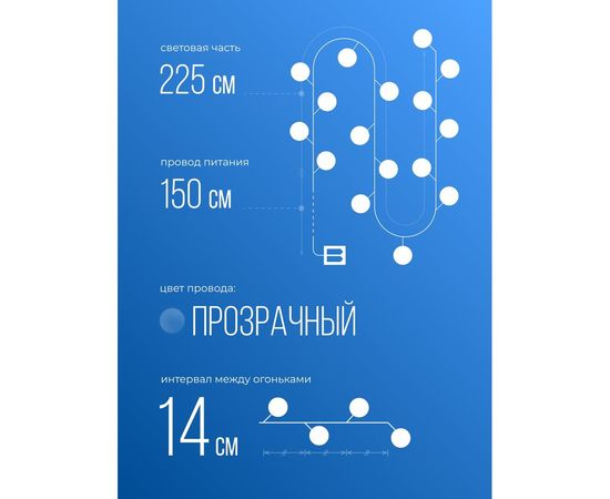 Вязаные шарики на батарейках КОСМОС KOCNL-EL163 – изображение 3