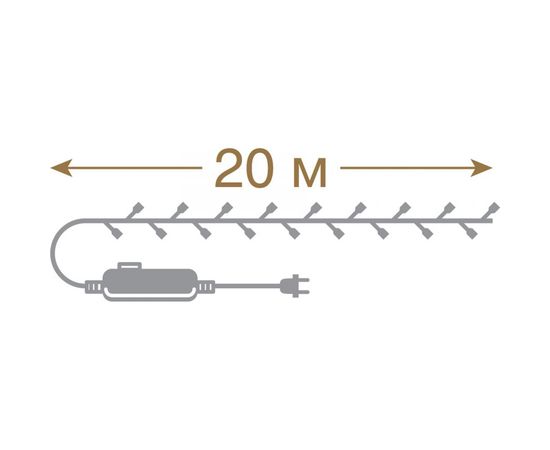Электрогирлянда VEGAS Нить 55067 – изображение 3