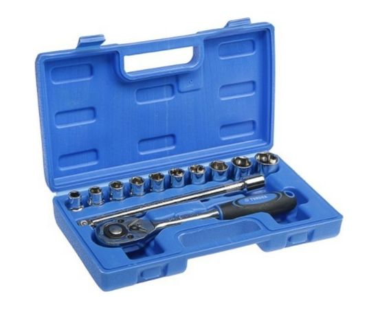 Набор инструментов в кейсе TUNDRA подарочная упаковка, CrV, 1/2"", 12 предметов 4822374 – изображение 3