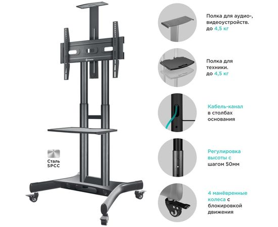 Кронштейн ONKRON TS1551 BLACK 2000041516 – изображение 4
