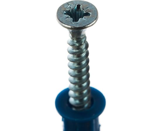 Саморез ШУц Tech-Krep 3,0х30 потайная головка + дюбель 5х25 50 шт - пакет 112562 – изображение 4