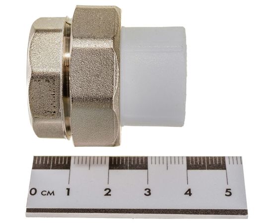 Комбинированная муфта VALFEX PP-R белая, разъем 20х3/4 дюйма ВР 10155120 127-0209 – изображение 5