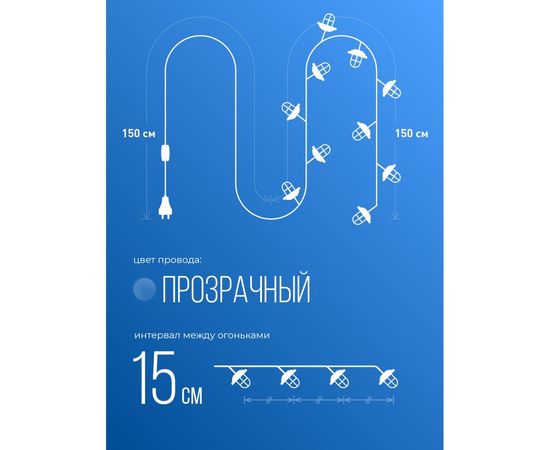 Светодиодная гирлянда КОСМОС KOCNL-EL166 – изображение 7