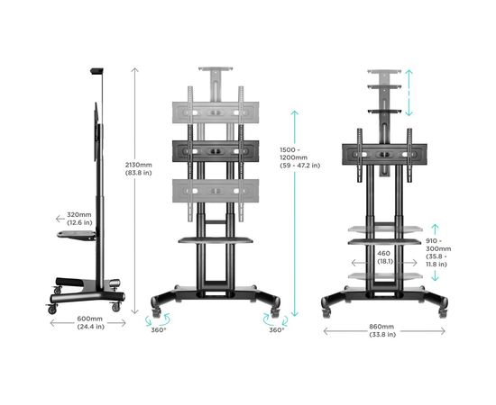 Кронштейн ONKRON TS1551 BLACK 2000041516 – изображение 9