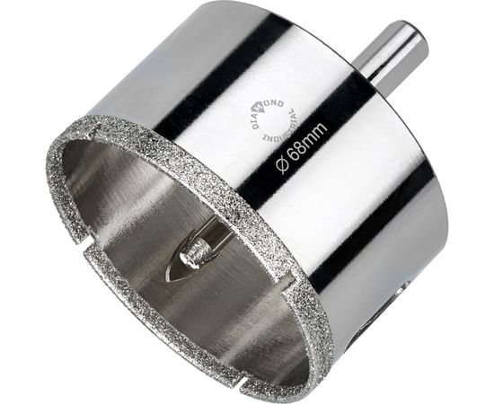 Коронка алмазная по керамограниту и керамике с центрирующим сверлом 68 мм Diamond Industrial DIDCSC068 