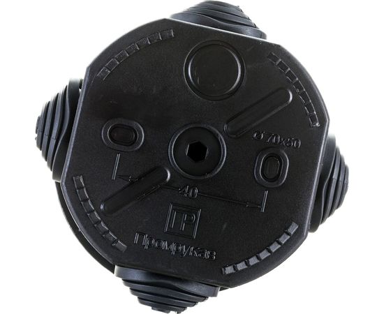 Распределительная коробка Промрукав 40-0110-9005 для о/п безгалогенная HF черная 70х50 1 шт 40-0110-9005 