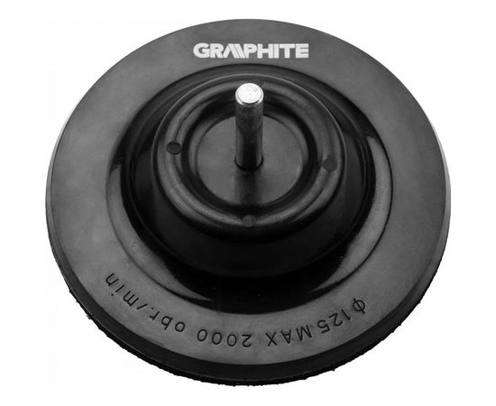 Тарелка опорная с липучкой 125 мм для дрели GRAPHITE 55H824 