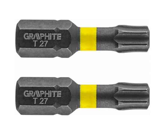 Биты ударные Graphite TX27 x 25 мм 1/4" S2 2 шт. 56H515 