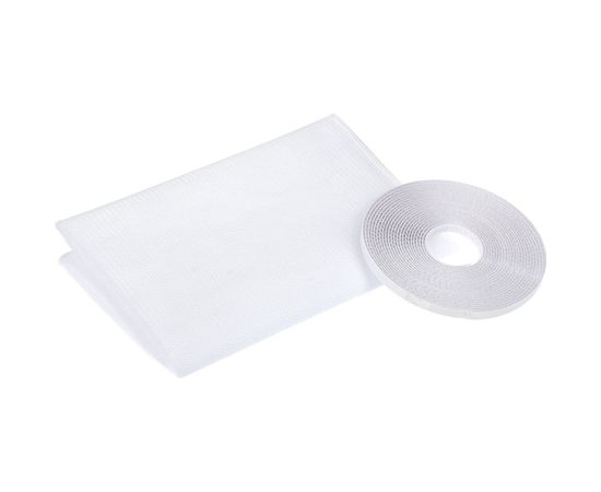 Противомоскитная сетка-штора на дверь с крепежной лентой 45x210 см 2шт. HELP 80003 