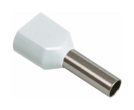 Наконечник IEK НШвИ, 2x1.5-8, ИЭК, НГИ2, 100шт, белый UTE10-D2-4-100 
