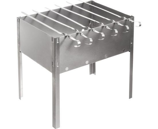 Сборный мангал + 6 шампуров BOYSCOUT 350х250х350мм 61235 