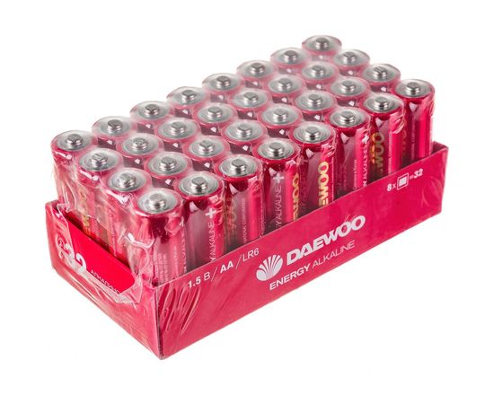 Алкалиновая батарейка DAEWOO LR 6 ENERGY Alkaline 2021 Pack-32 5030053 