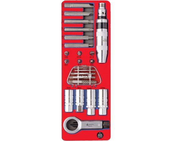 Демонтажный набор с ударной отвёрткой (ложемент, 24 предмета) МАСТАК 5-19424 