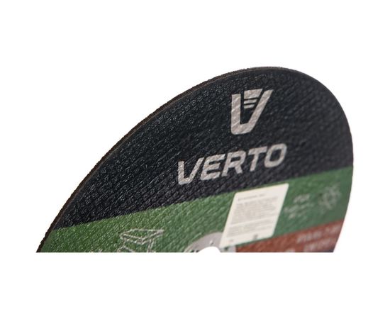 Диск отрезной по металлу (180x1.6x22.2 мм) VERTO 61H534 – изображение 2