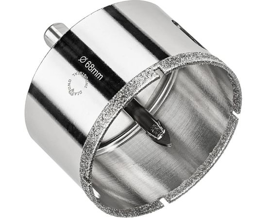 Коронка алмазная по керамограниту и керамике с центрирующим сверлом 68 мм Diamond Industrial DIDCSC068 – изображение 2