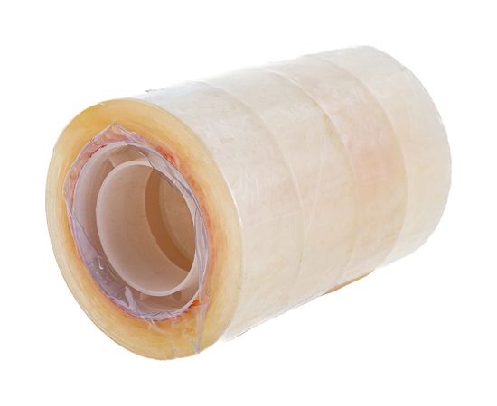 Клейкие ленты BRAUBERG 19 мм х 33 м, канцелярские, комплект 4шт., прозрачные 228762 – изображение 2