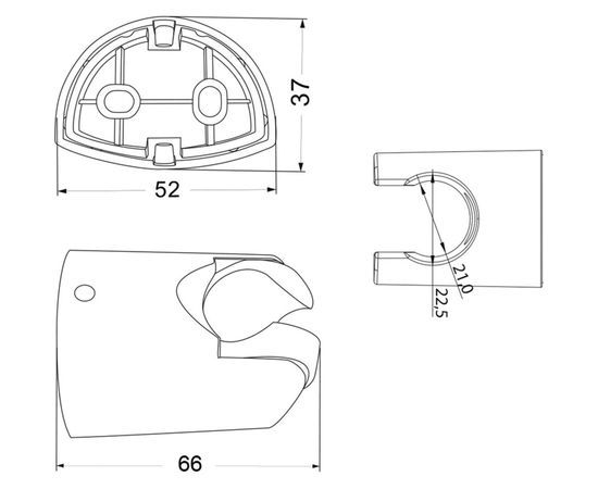 Держатель для душевой лейки Olives S01 – изображение 2