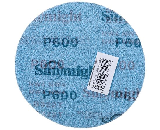 Круг шлифовальный на бумаге B322 (125 мм; без отверстий; Р600) SUNMIGHT 7930091772568 – изображение 2