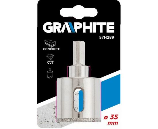 Сверло по керамической плитке 35 мм GRAPHITE 57H289 – изображение 2