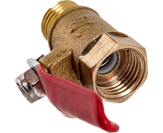 Шаровой кран Pegas pneumatic латунный, резьба внутренняя наружная 1/4 FXM 4406 – изображение 2