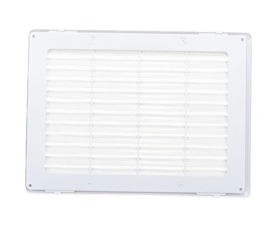 Решетка разъемная с москитной сеткой (300х200х8 мм; наклонные жалюзи) Эвент Э3020Р – изображение 2