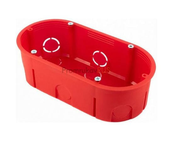 Двухместная установочная коробка Промрукав 80-0540 С безгалогенная HF 140х68х46 1 шт 80-0540 С – изображение 2