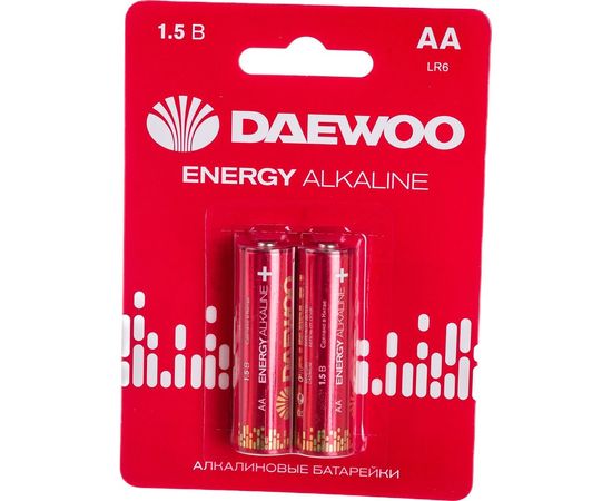 Алкалиновая батарейка DAEWOO LR 6 ENERGY Alkaline 2021 BL-2 5029750 – изображение 3