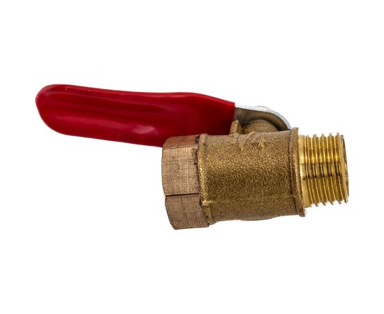 Шаровой кран Pegas pneumatic латунный, резьба внутренняя наружная 1/4 FXM 4406 – изображение 3