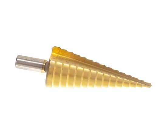 Сверло по металлу ступенчатое (4-32 мм; 15 ступеней; TiN) SKRAB 30163 – изображение 3