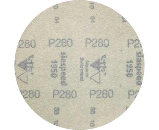 Круг шлифовальный на липучке siaspeed 1950 (5+1 шт; 125 мм; без отверстий; P280) sia Abrasives ss6-125-0-280 – изображение 3