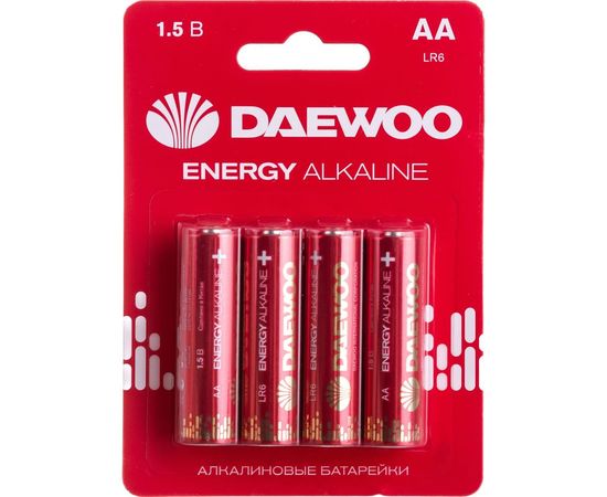 Алкалиновая батарейка DAEWOO LR 6 ENERGY Alkaline 2021 BL-4 5029781 – изображение 4
