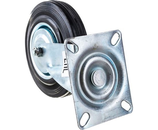 Колесо большегрузное обрезиненное поворотное без тормоза (125х37.5 мм; г/п 100 кг) EURO-LIFT 00-00001252 – изображение 5