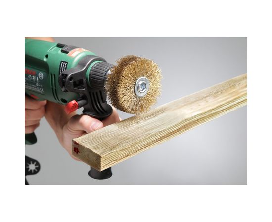 Щетка плоская (80 мм; хвостовик 8 мм; мягкая) KWB 6040-30 – изображение 5