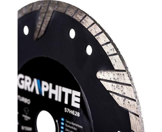 Диск алмазный 180х22.2 мм turbo GRAPHITE 57H628 – изображение 5