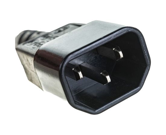 Кабель питания Cablexpert, 15 см, C14 - евророзетка, PC-SFC14M-01 – изображение 5