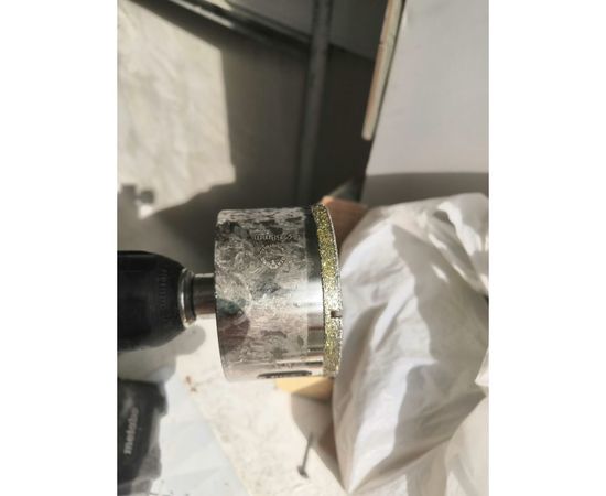 Коронка алмазная по керамограниту и керамике с центрирующим сверлом 68 мм Diamond Industrial DIDCSC068 – изображение 8