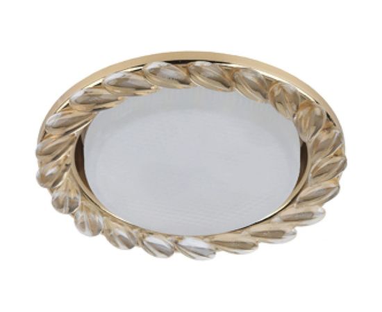 Светильник под лампу Gx53 ЭРА DK83 GD/WH 220V,13W, золото/прозрачный Б0020571 