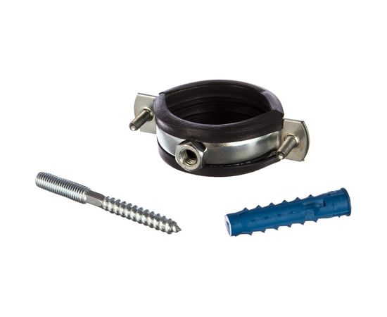 Хомут с резиновым уплотнителем, шурупом и дюбелем Tech-Krep 1-1/2, 48-53мм - пакет 136976 