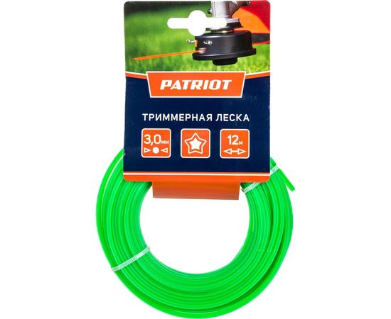 Леска для триммера (3.0 мм; 12 м; звезда) PATRIOT 300-12-3 805205123 